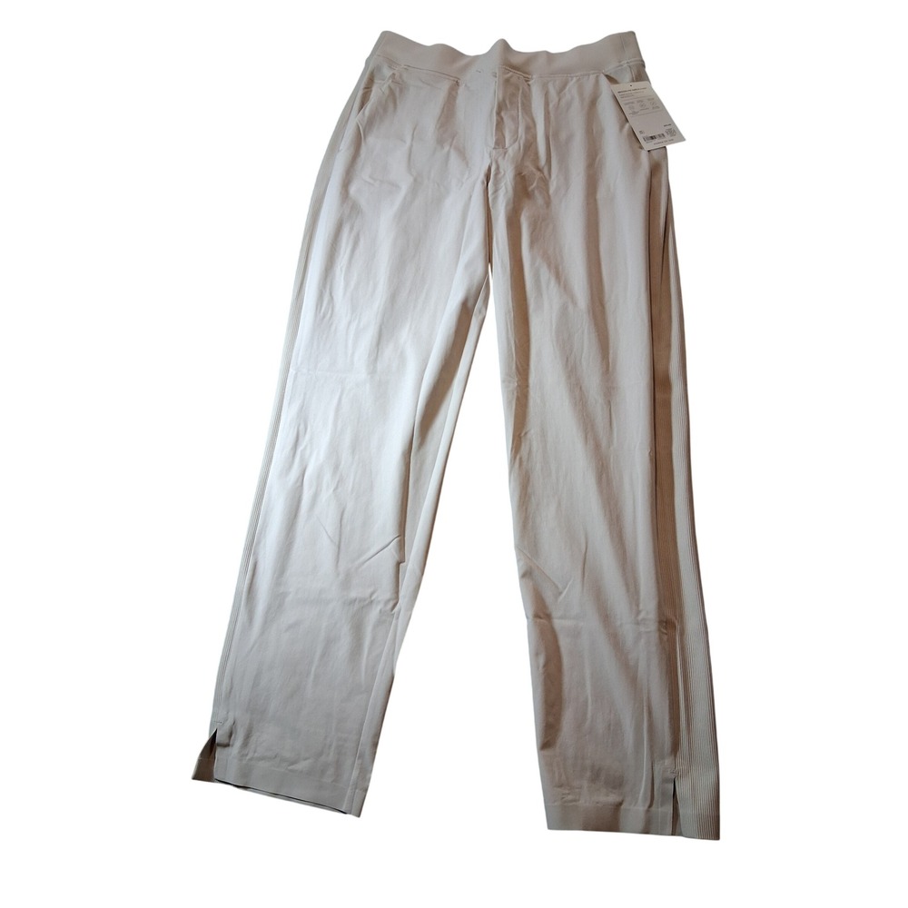 Athleta Brooklyn Ankle Pant Womens 6 Beige Featherweight Stretch Travel Trousers